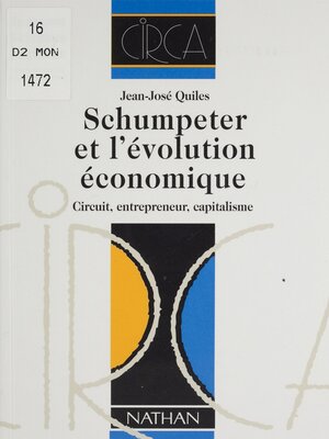 cover image of Schumpeter et l'évolution économique